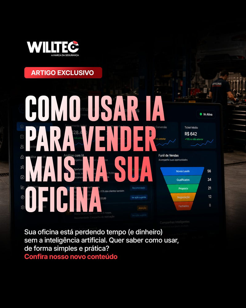Inteligência artificial na sua oficina: como usar a tecnologia para vender mais e trabalhar melhor