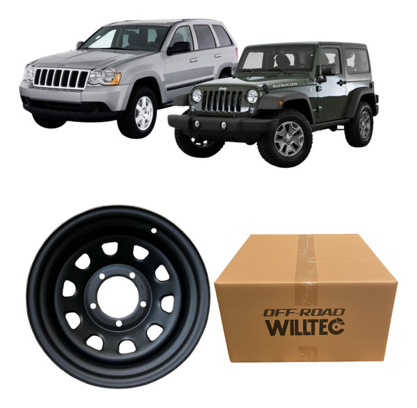 Roda Off Road Aro 17 Tala 9 Furação 5x127 Offset 0 Jeep Wrangler 2005 em diante