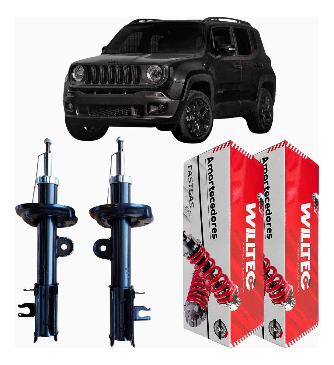 Par Amortecedor Dianteiro Jeep Renegade 4x4 2015 A 2021