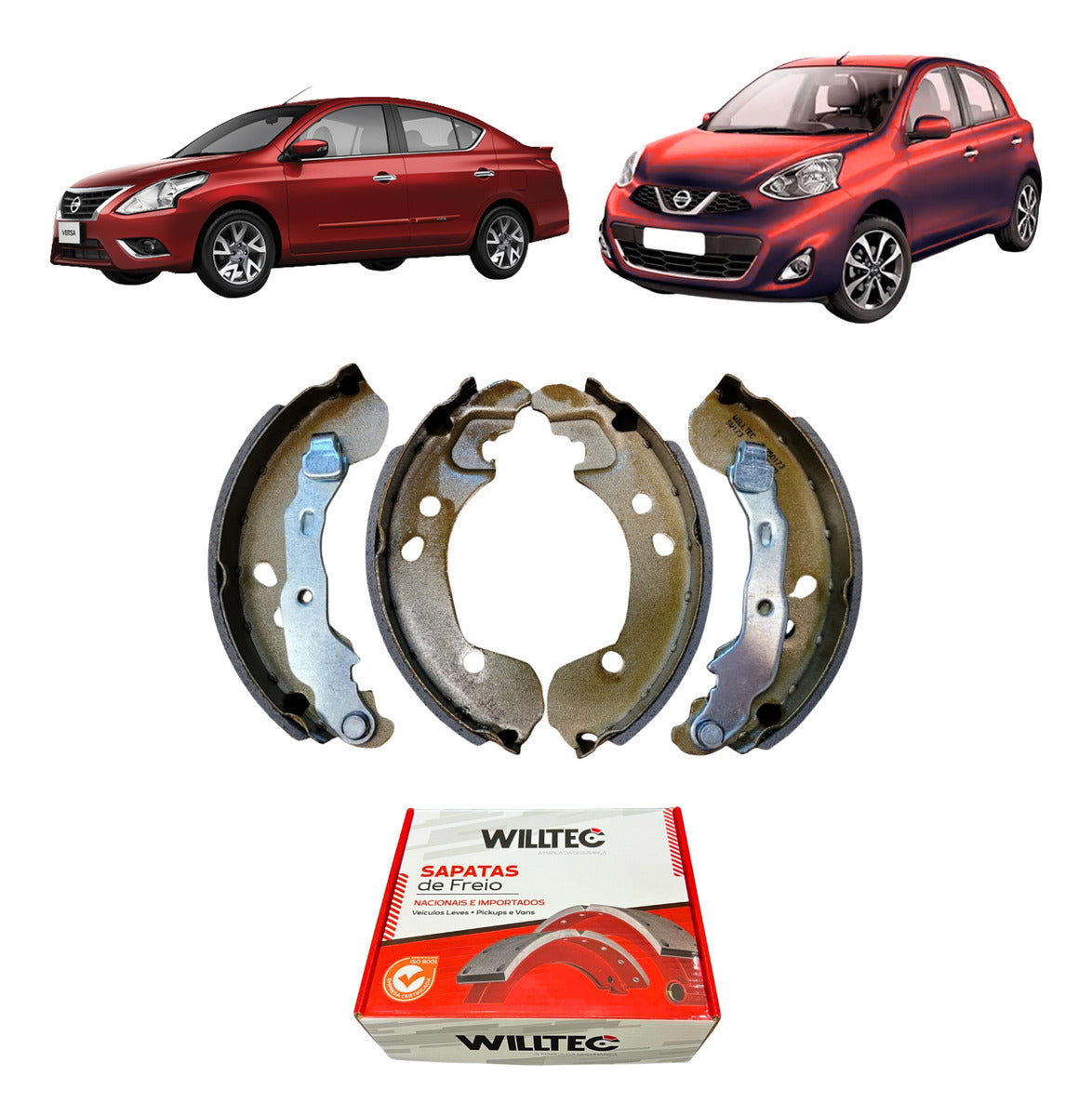 Sapata De Freio Nissan March Versa 1.0 1.6 2012 Em Diante