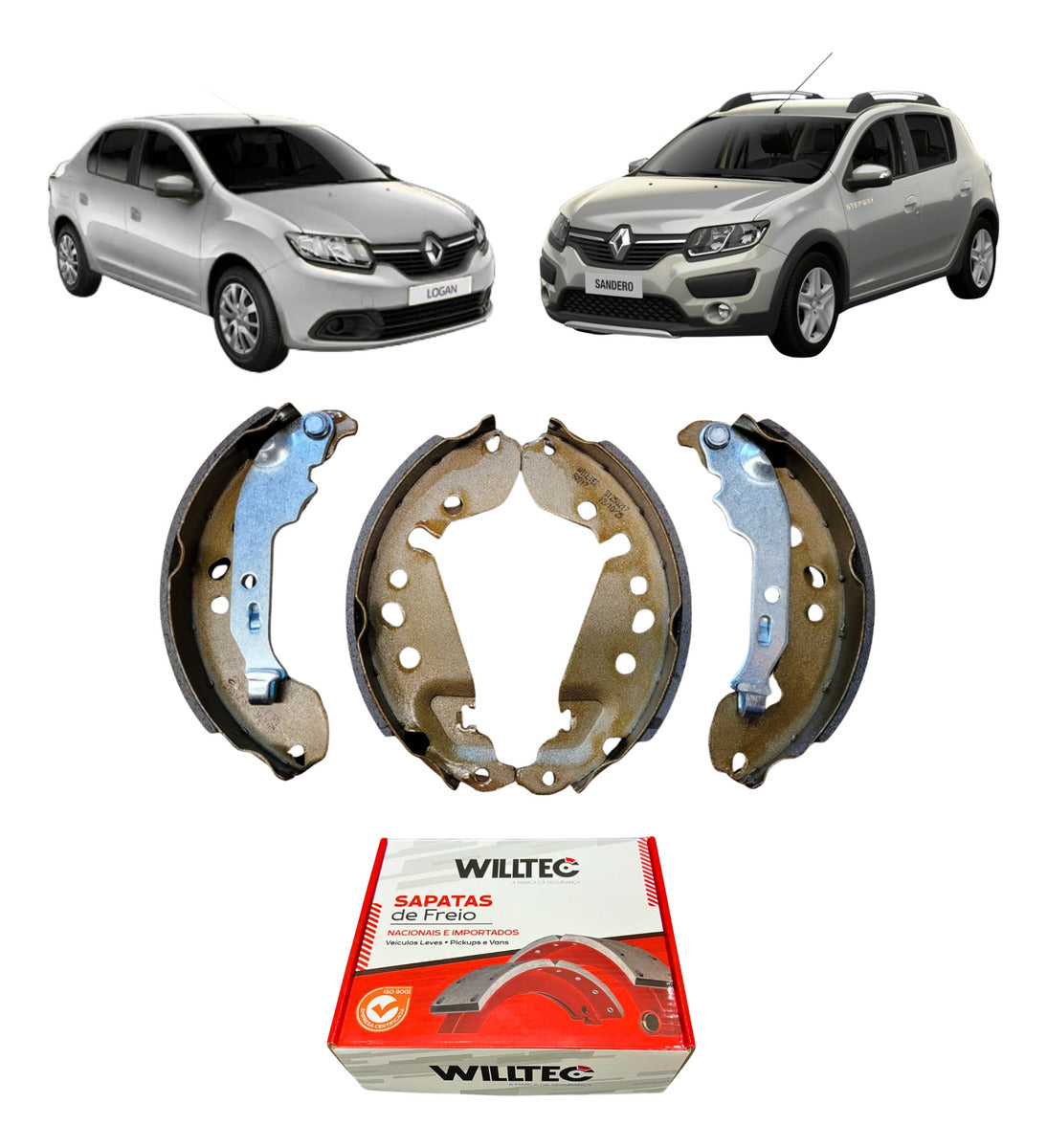 Sapata De Freio Traseiro Renault Sandero 1.0 1.6