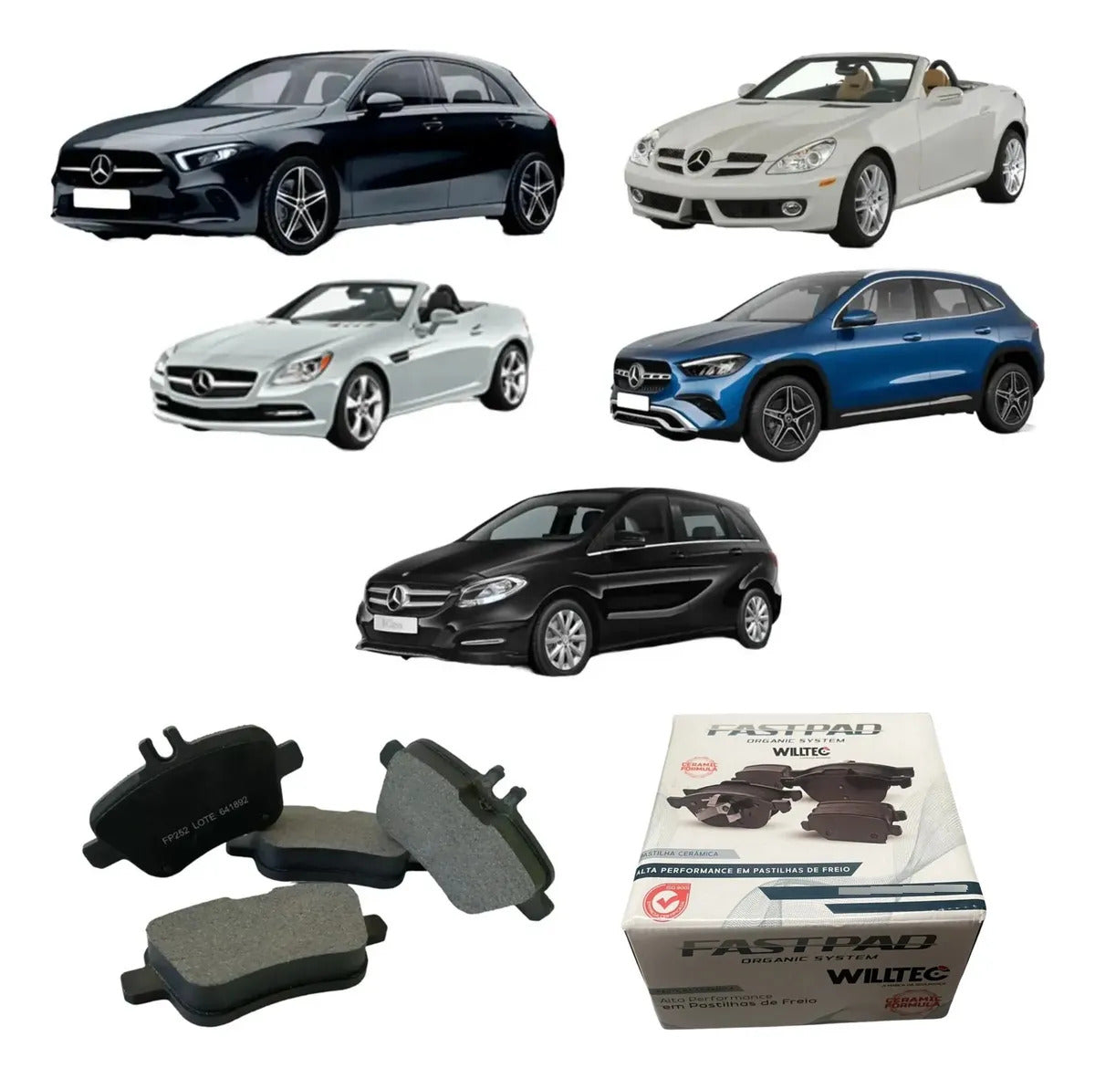 Pastilha De Freio Traseira Mercedes A200 2004 A 2011 Cerâmica