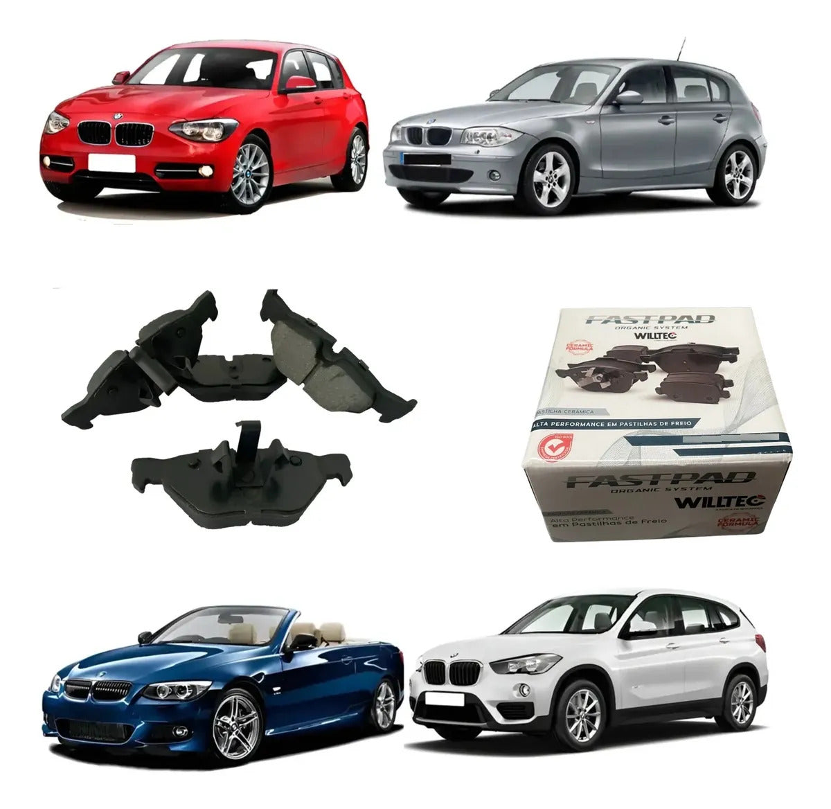 Pastilha De Freio Traseira Bmw X1  2012 A 2018 Cerâmica