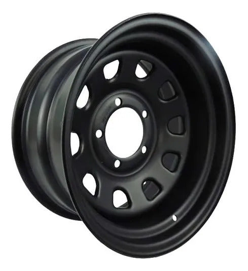 Roda Daytona Black Aro 16 Tala 8 Furação 5x139 Offset -25 Suzuki Samurai