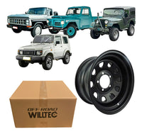 Roda Daytona Black Aro 16 Tala 8 Furação 5x139 Offset -25 Jeep Willys