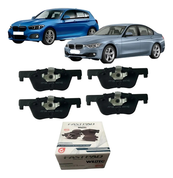 Pastilha De Freio Traseira Bmw 125i 2012 A 2017 Cerâmica