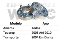Par Espaçadores De Rodas 38mm Vw Transporter 2004 Em Diante