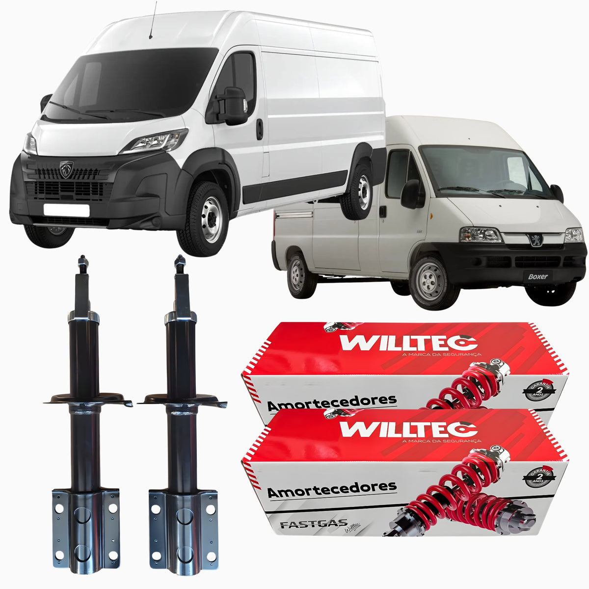 Par Amortecedor Dianteiro Peugeot Boxer 1997 a 2016