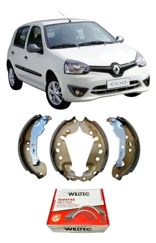Sapata De Freio Traseiro Renault Clio 2012 a 2016