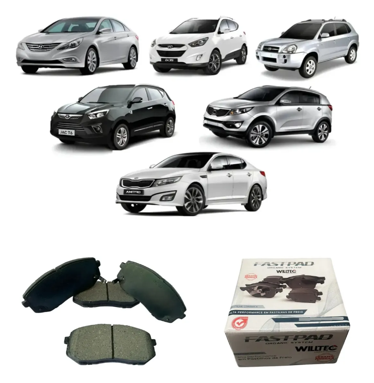 Pastilha de Freio Dianteira Kia Carens 2008 A 2015 Cerâmica