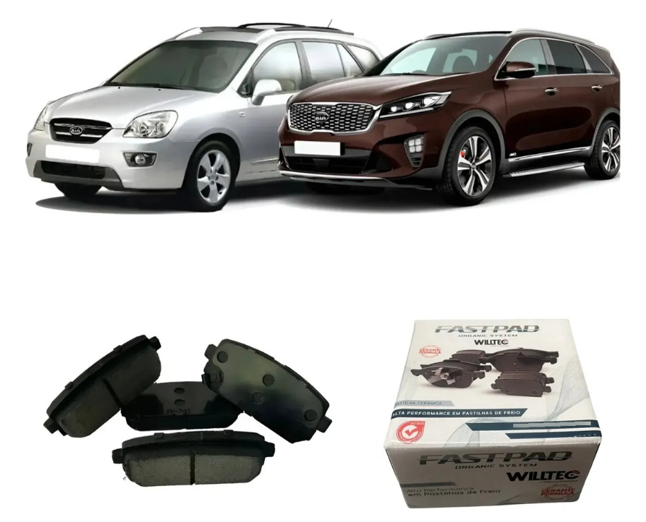 Pastilha de Freio Traseira Kia Carens 2008 A 2015 Cerâmica