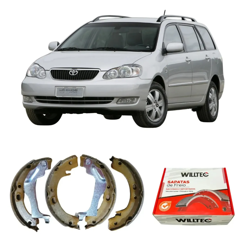 Sapata De Freio Traseira Toyota Fielder 2002 A 2008