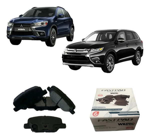 Pastilha Freio Traseira Mitsubishi Outlander 2014 A 2017 Cerâmica