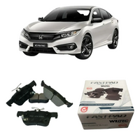 Pastilha Freio Traseira Honda Civic G10 2017 A 2022 Cerâmica