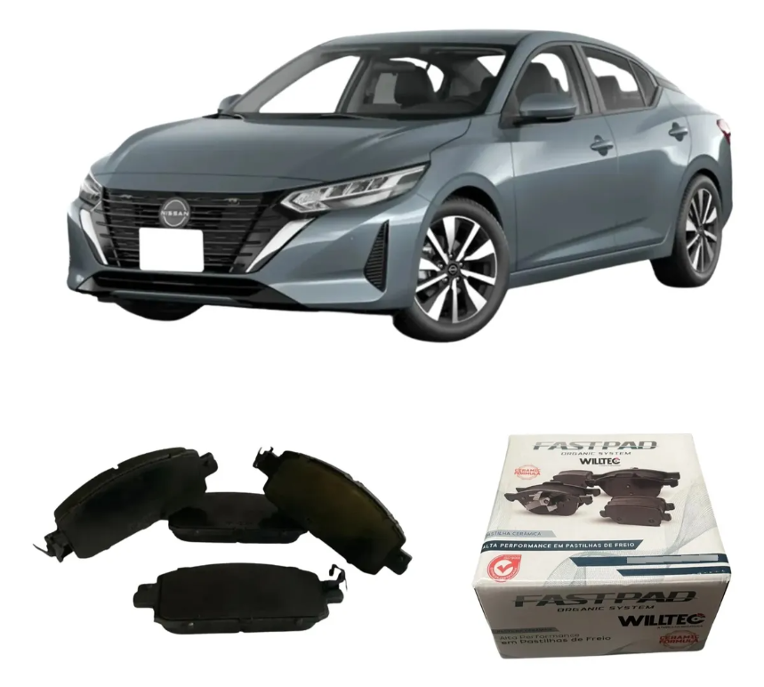 Pastilha Freio Dianteira Nissan Sentra 2023 A 2026 Cerâmica