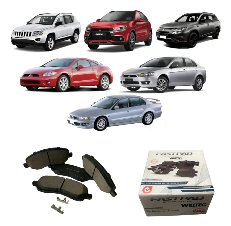 Pastilha De Freio Dianteira Mitsubishi Asx 2013 A 2018 Cerâmica