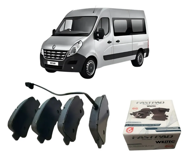 Pastilha De Freio Traseira Renault Master 2.3 2013 a 2021 Cerâmica