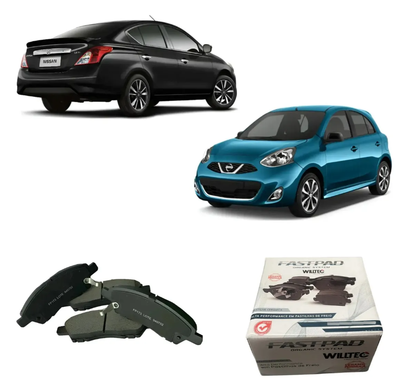 Pastilha Freio Dianteira Nissan March 2012 A 2021 Cerâmica