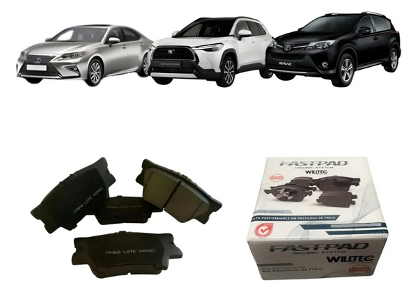 Pastilha de Freio Traseira Toyota Rav4 2006 A 2016 Cerâmica