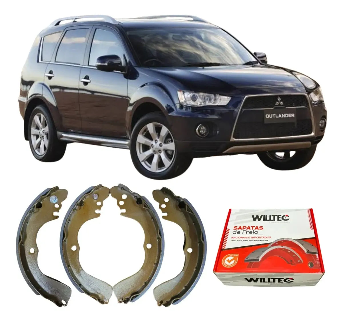 Sapata De Freio Mitsubishi Outlander 2003 Em Diante