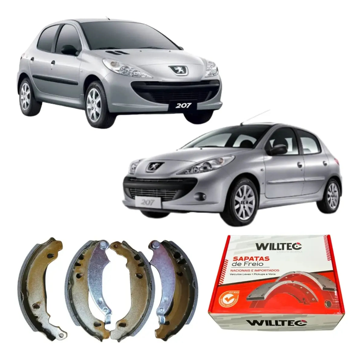 Sapata De Freio Peugeot 207 2009 Em Diante