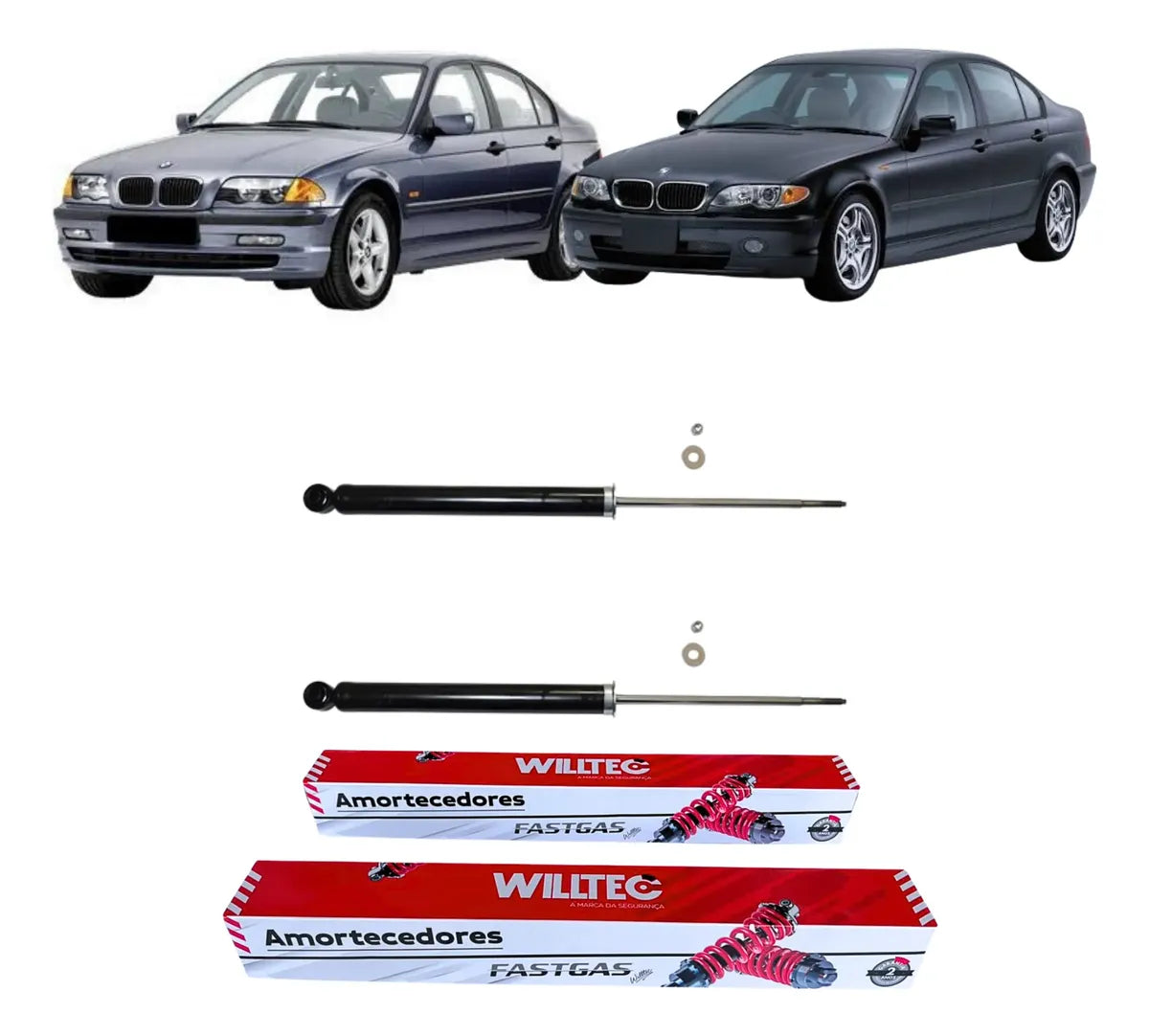 Título Par Amortecedor Traseiro Bmw Série 3 E46 1992 A 2006