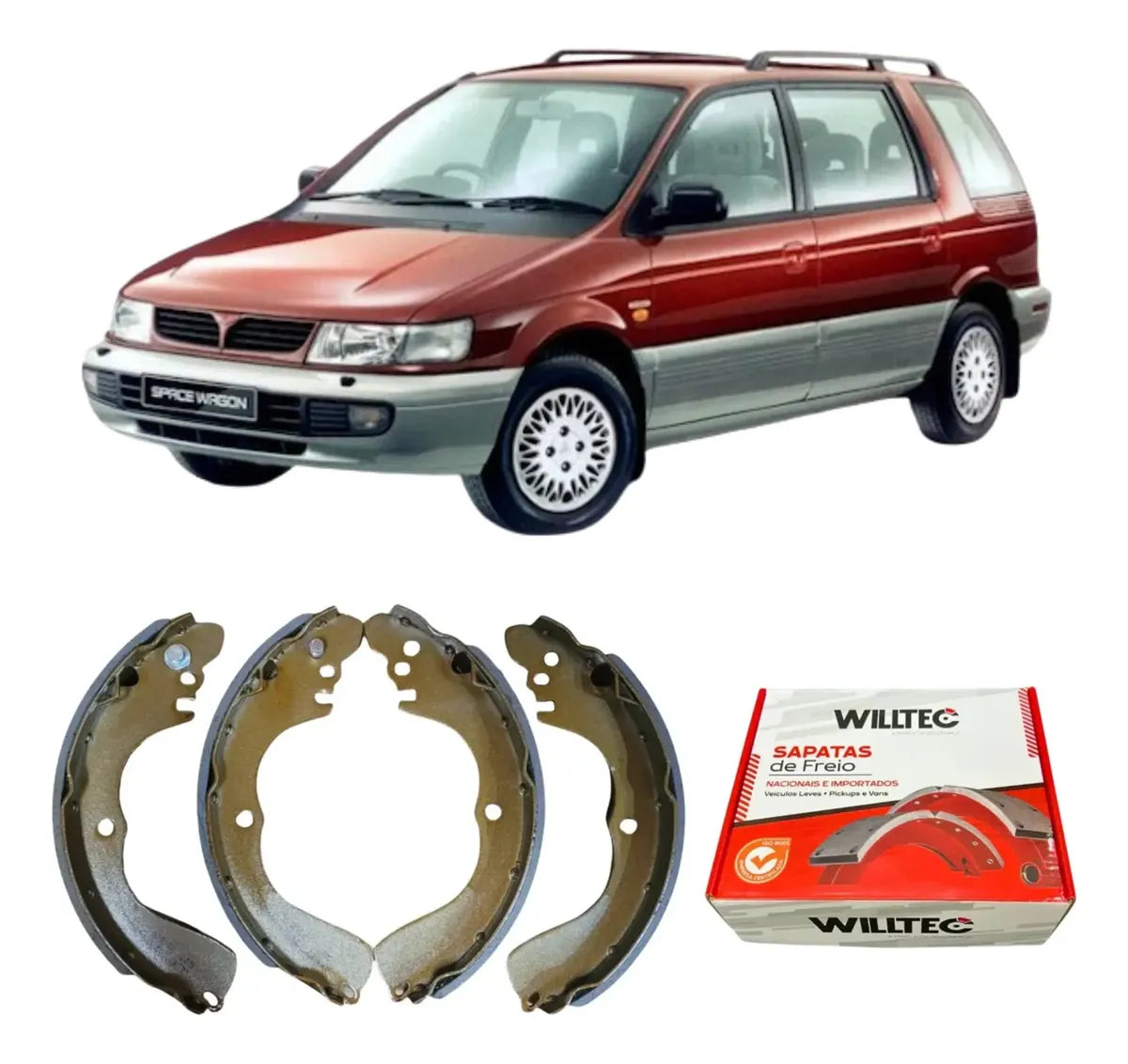 Sapata De Freio Mitsubishi Space Wagon 1992 Em Diante