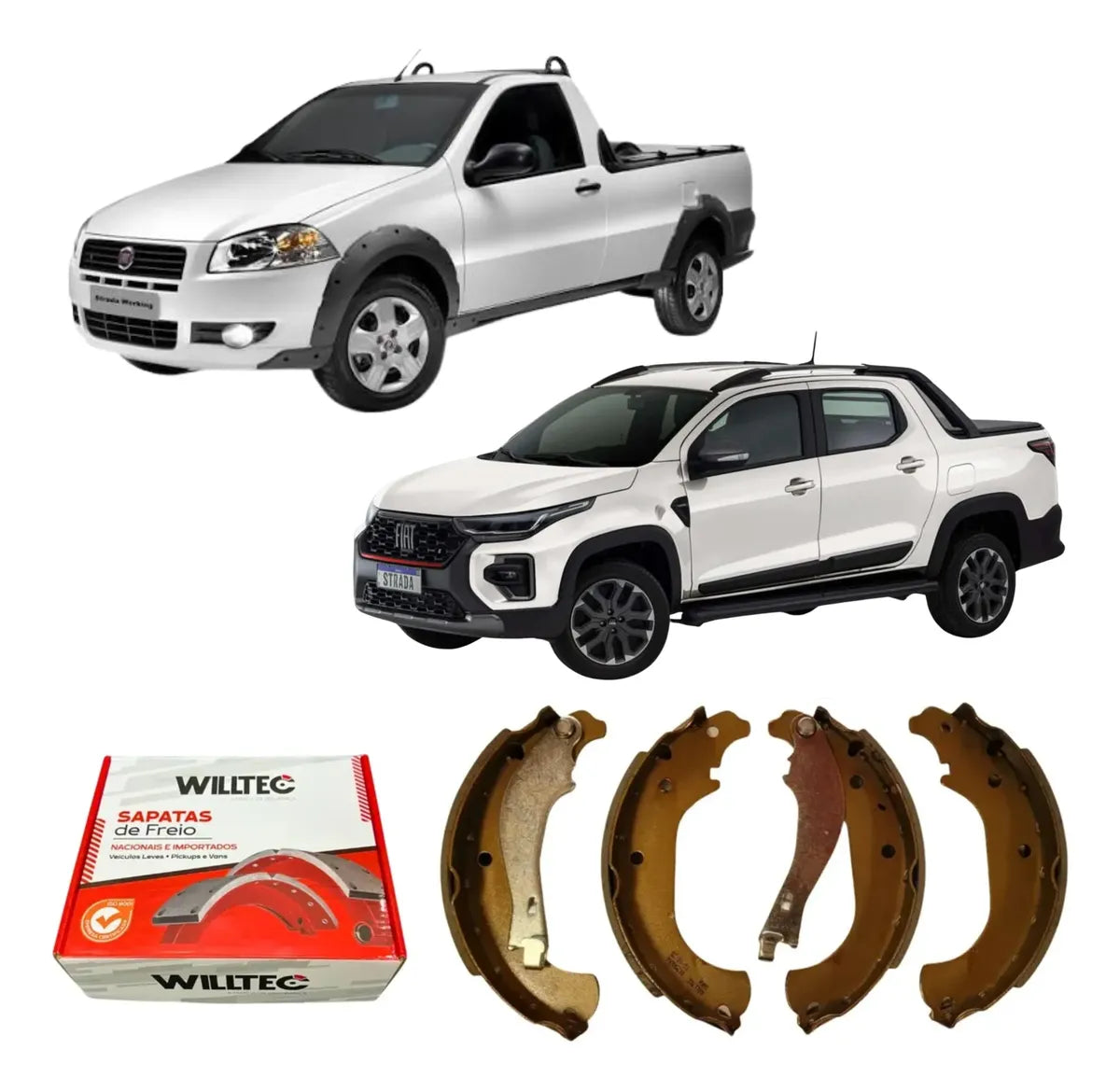 Sapata De Freio Fiat Strada 2013 Em Diante