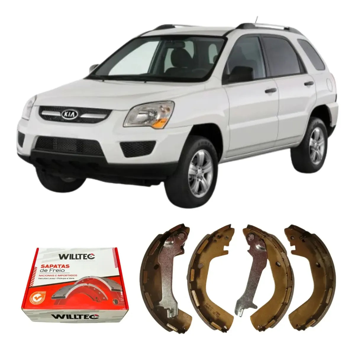 Sapata De Freio Kia Motors Sportage 2004 Em Diante