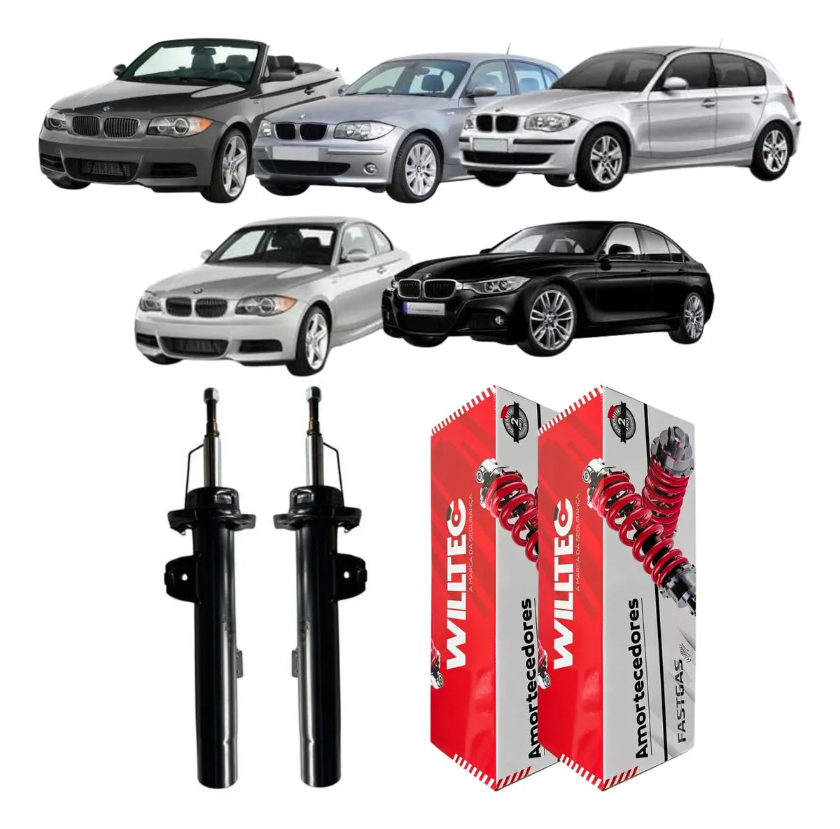 Par Amortecedor Dianteiro BMW Série 3 E90 E91 E92 E93 2006 A 2012