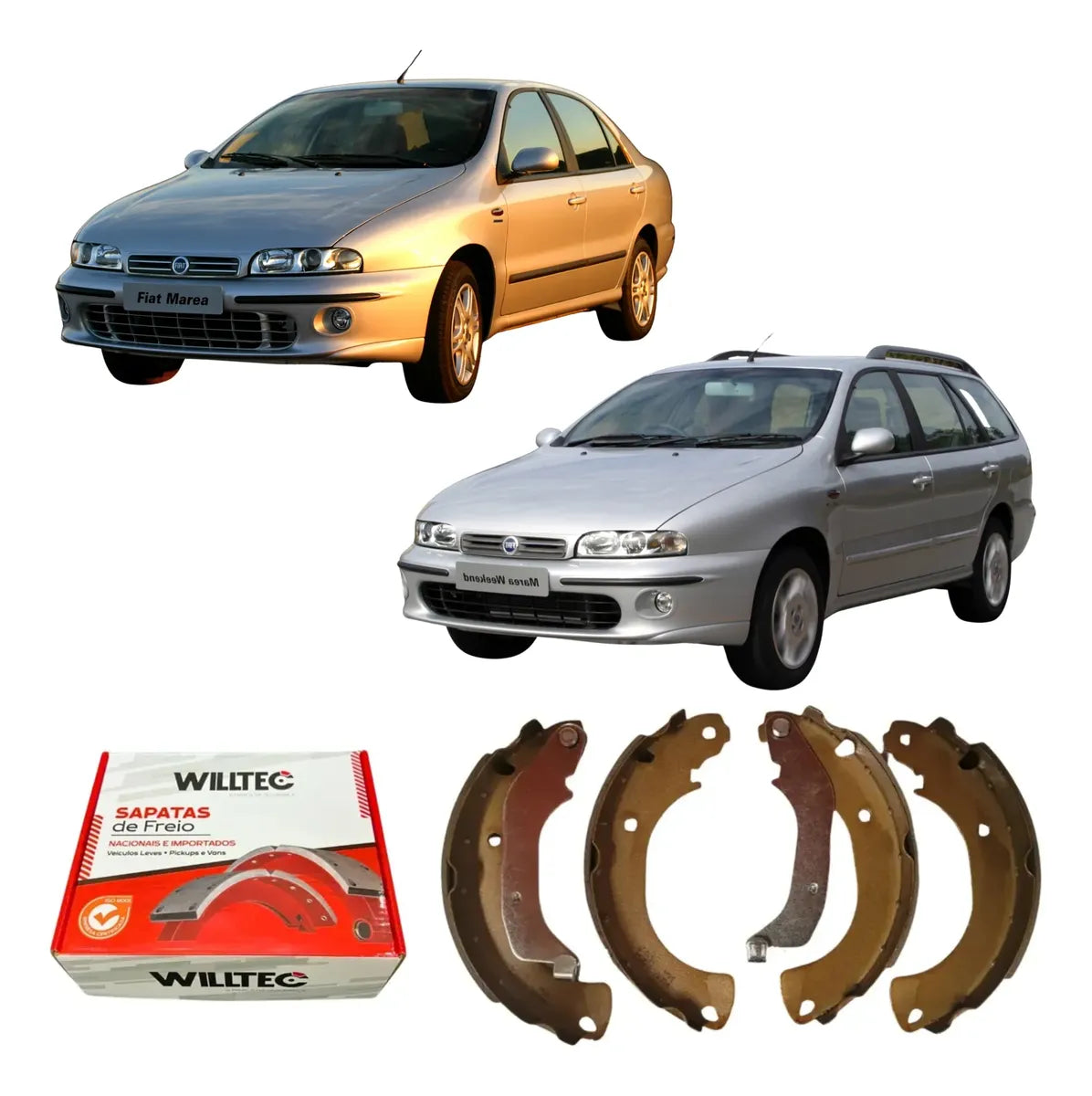 Sapata De Freio Fiat Marea 2000