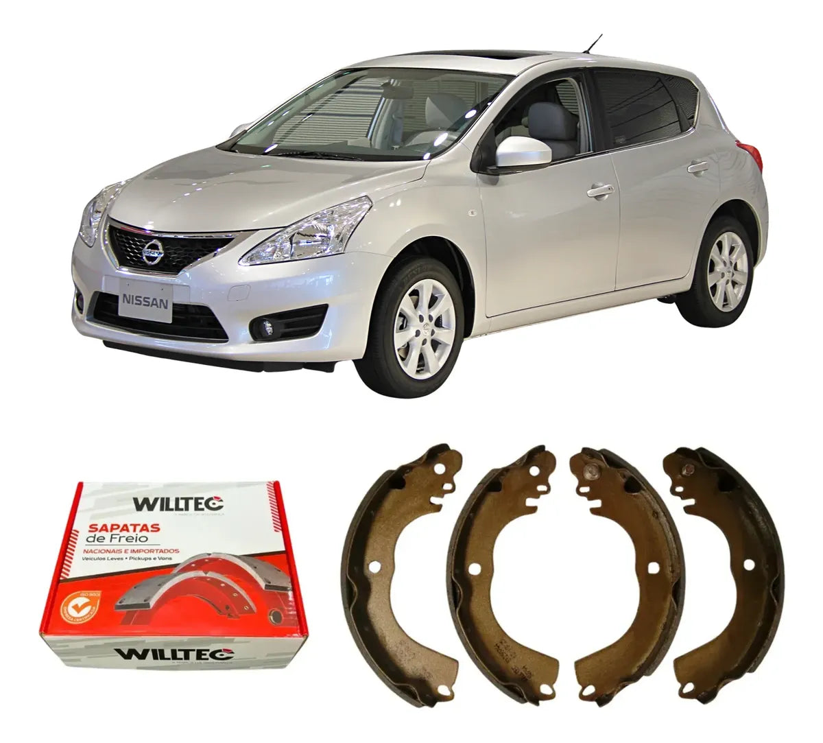 Sapata De Freio Nissan Tiida 2007 A 2008