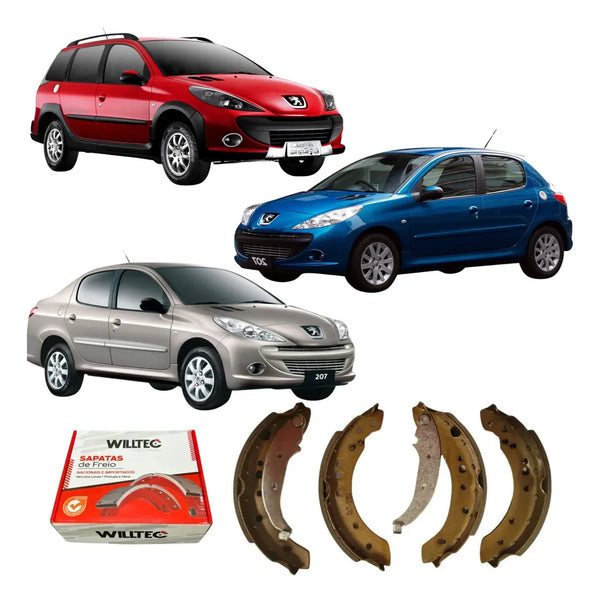 Sapata De Freio Peugeot 207 2009 Em Diante