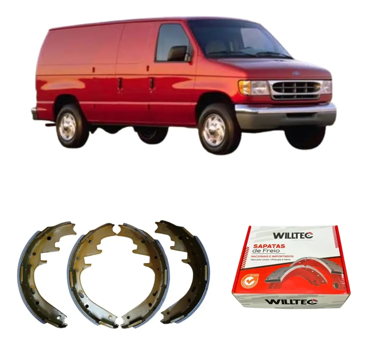 Sapata De Freio Ford E150 1997 A 2003