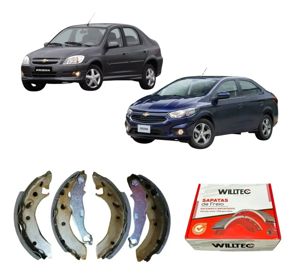 Sapata De Freio Chevrolet Prisma 2007 A 2012