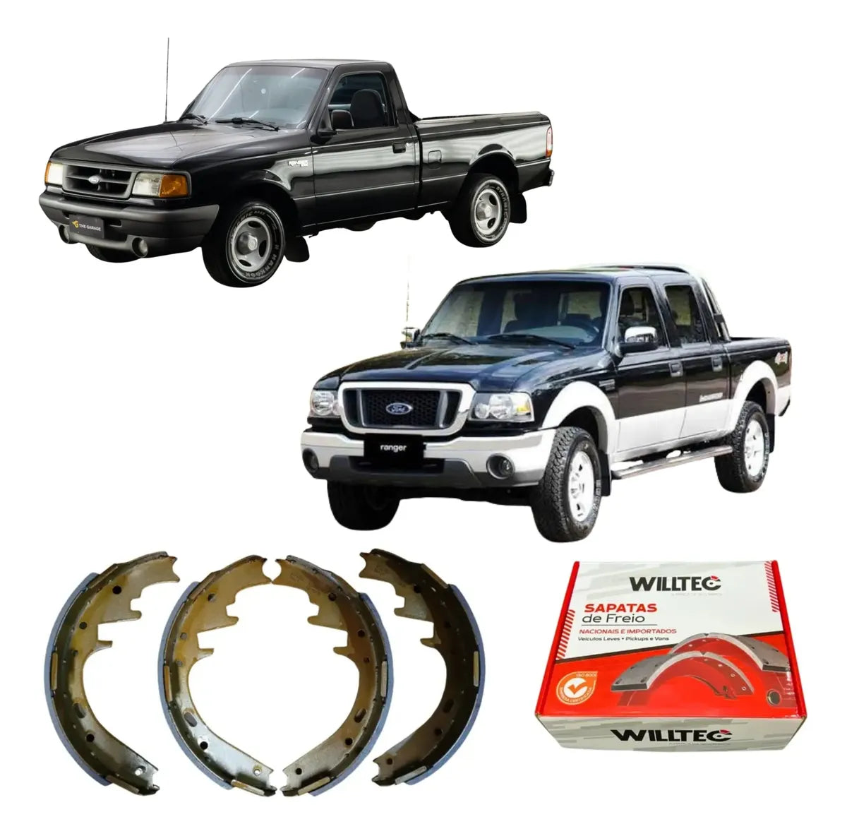Sapata De Freio Mazda B2300 B3000 B4000 1994 Em Diante