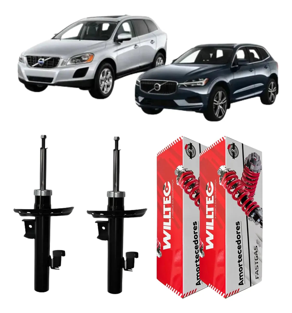 Par Amortecedor Dianteiro Volvo XC60 2008 Em Diante