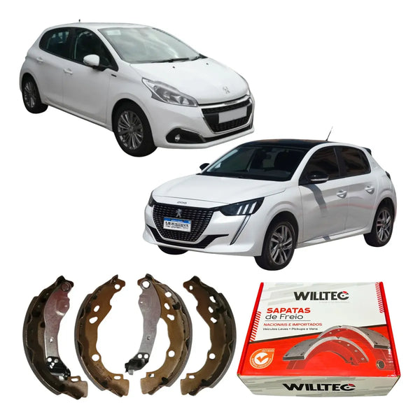 Sapata De Freio Peugeot 208 1.5 1.6 2012 Em Diante