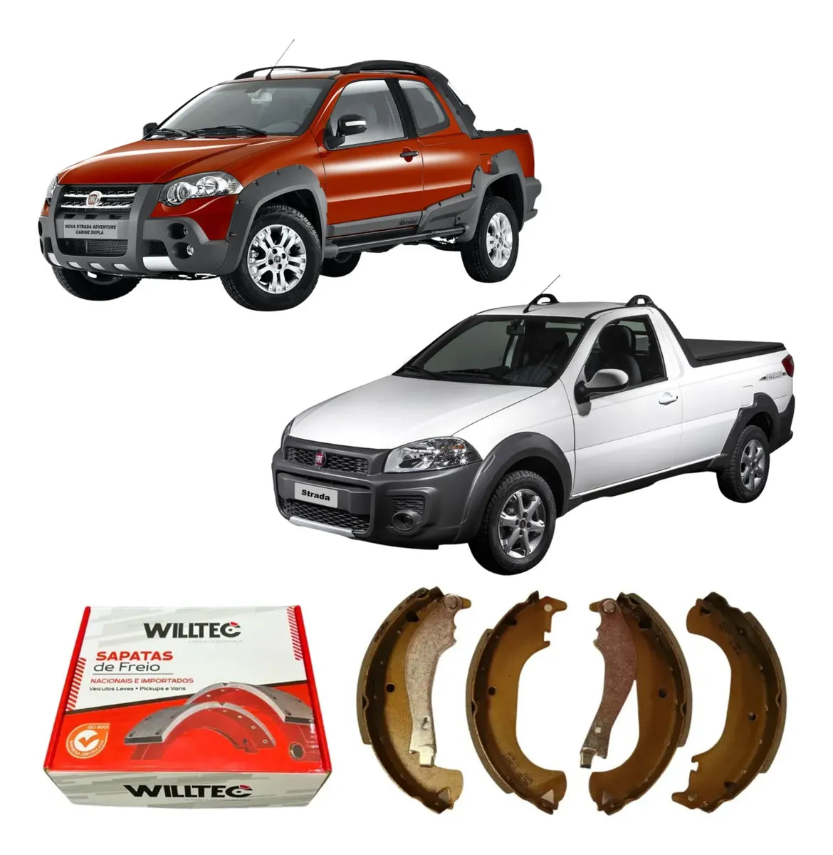 Sapata De Freio Fiat Strada 2008 Em Diante