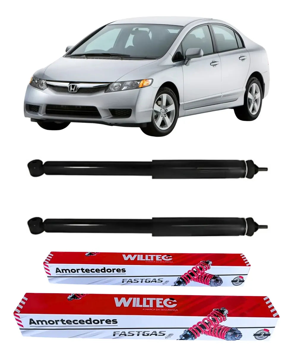 Par Amortecedor Traseiro Honda Civic 2006 A 2011