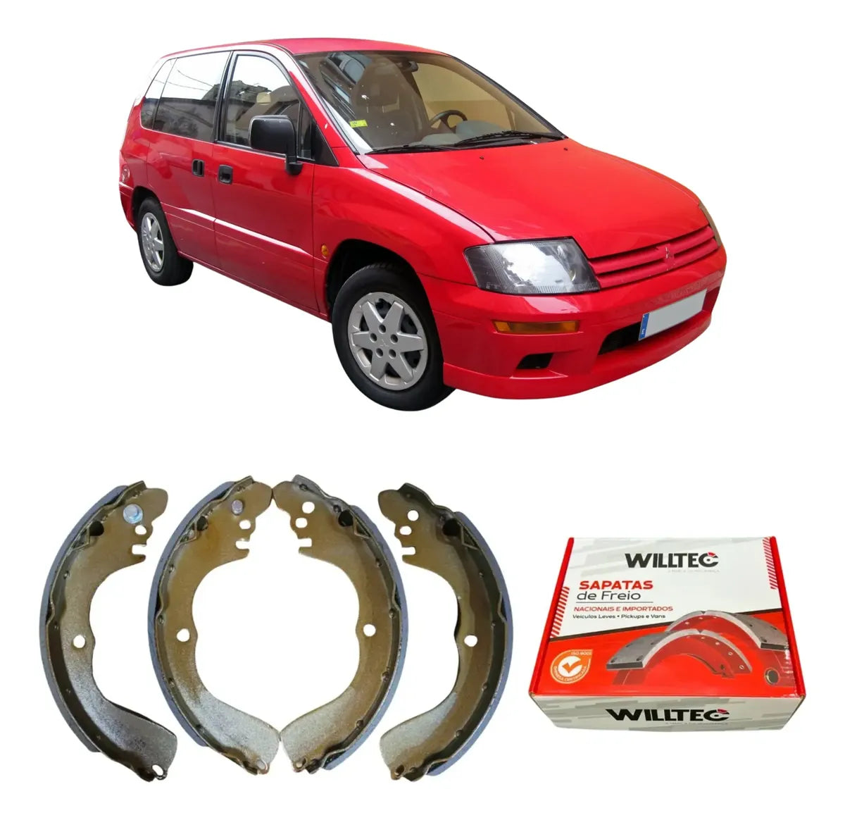 Sapata De Freio Mitsubishi Space Runner 1999 Em Diante