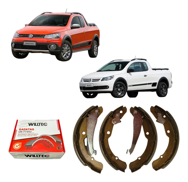 Sapata De Freio Volkswagen Saveiro G5 Cross Trooper Van 1999 Em Diante