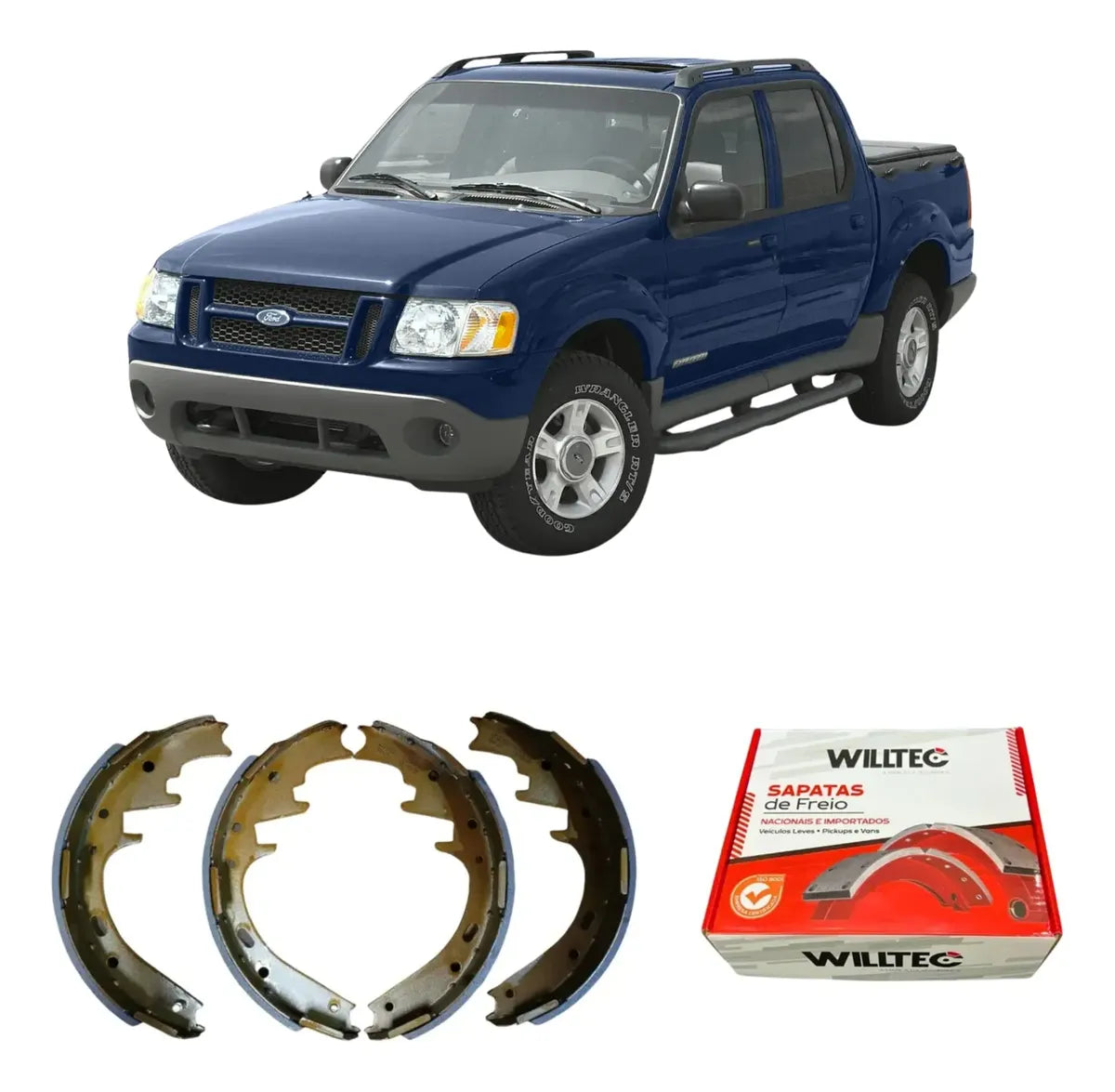 Sapata De Freio Ford Explorer Sport Trac 2001 Em Diante