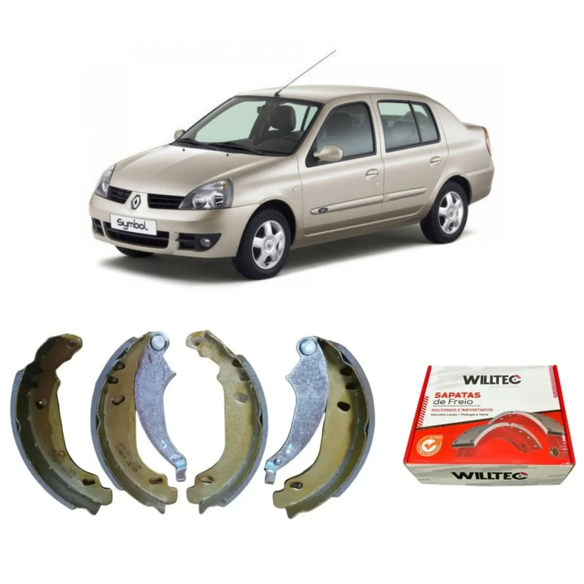 Sapata De Freio Renault Symbol 2008 Em Diante