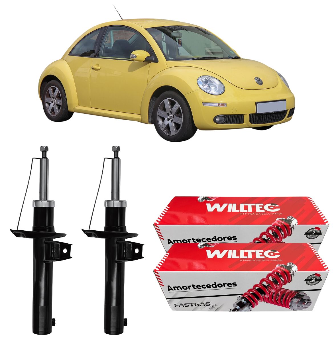 Par Amortecedor Dianteiro Vw Beetle 2012 Em Diante
