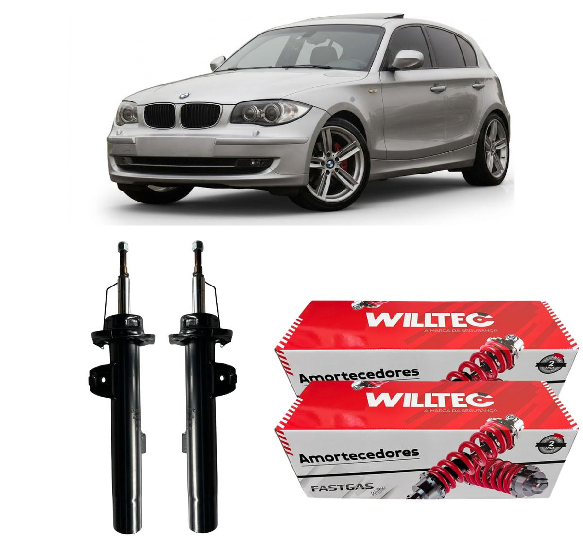 Par Amortecedor Dianteiro BMW Série 1 E87 2008 A 2012