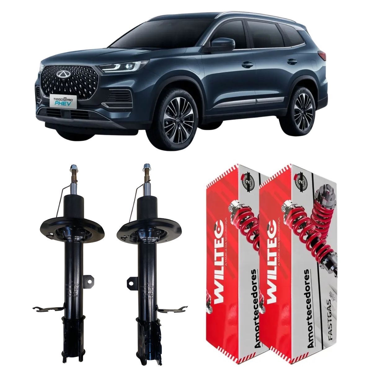 Par Amortecedor Dianteiro Chery Tiggo 8 2020 Em Diante