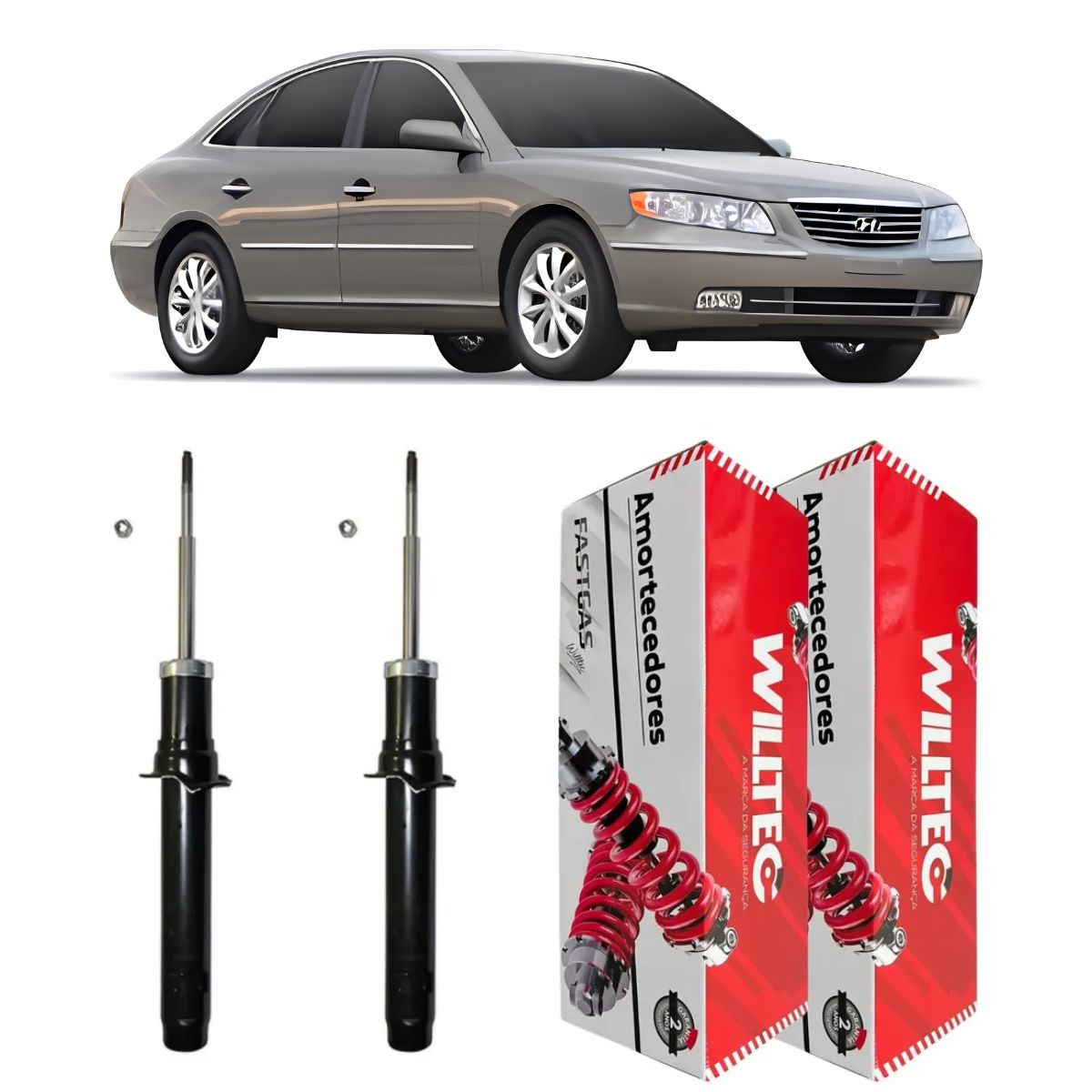 Par Amortecedor Dianteiro Hyundai Azera 2007 A 2011