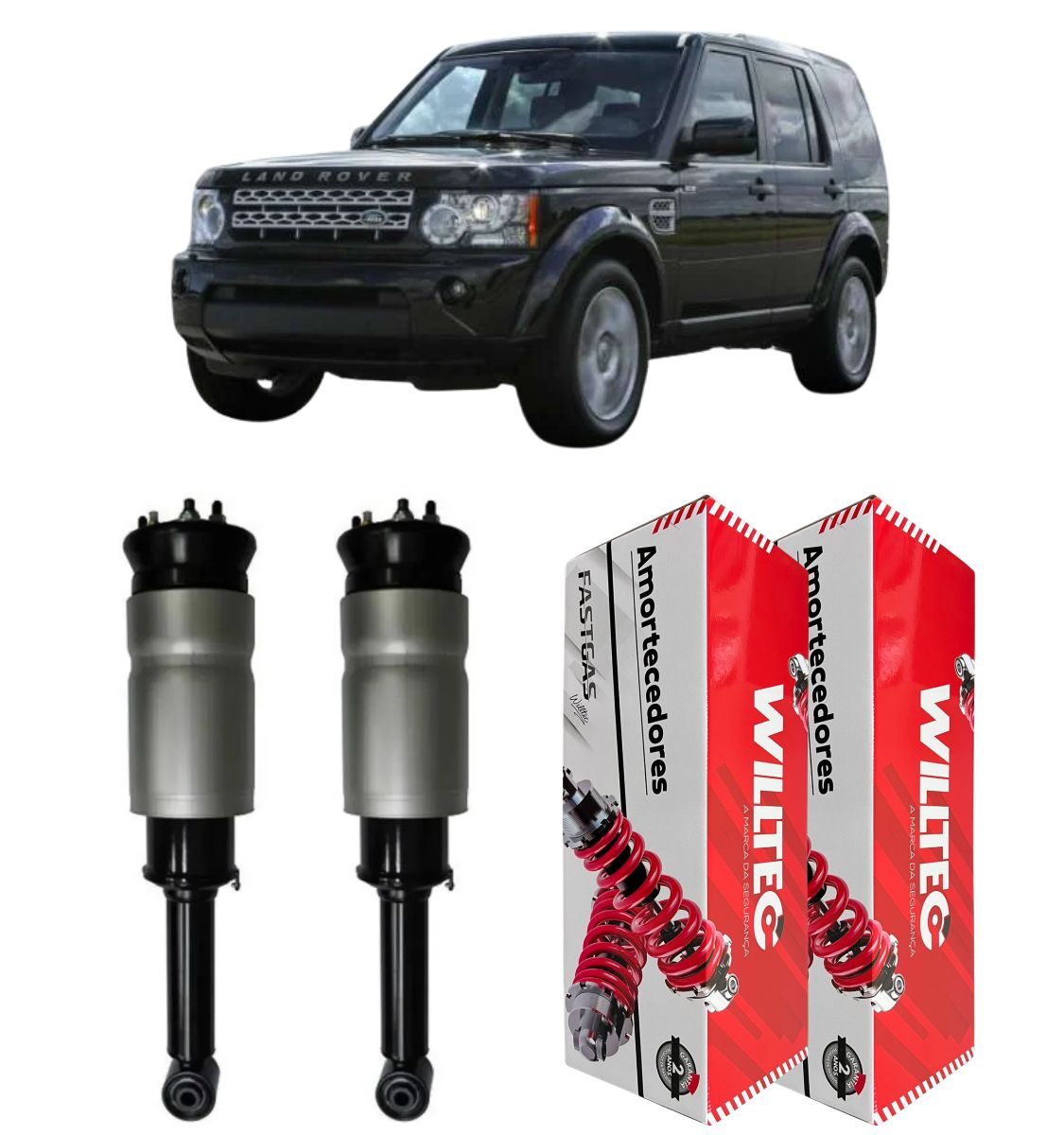 Par Amortecedor Completo C Bolsa Land Rover Discovery 4