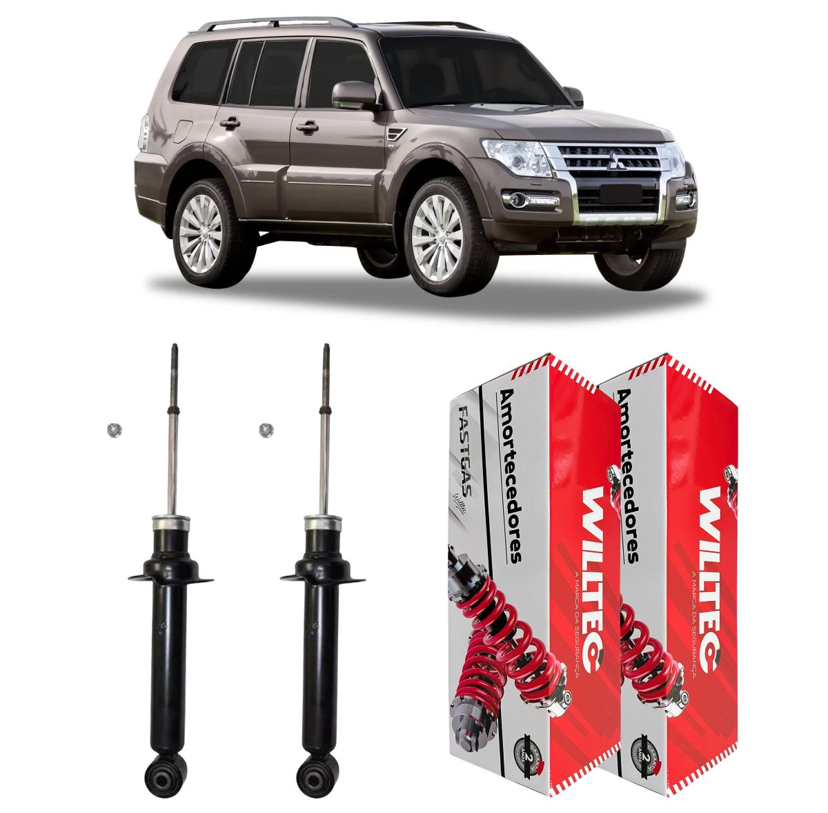 Par Amortecedor Dianteiro Mitsubishi Pajero Full 2000 A 2006